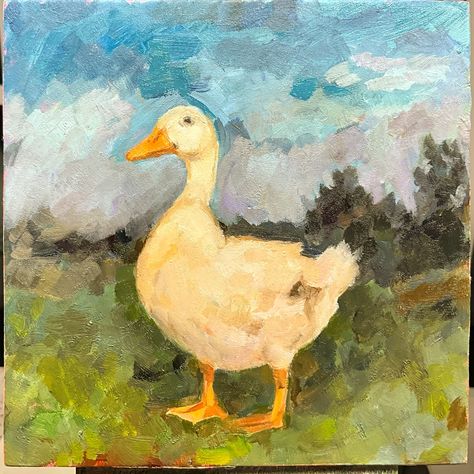 Process pics from a duck painting. 🦆 #process #painting #duck #oilpainting Duck Paintings, Acrylic Animals, Watercolor Duck, Duck Painting, Process Painting, Duck Art, Painting Inspo, A Duck, Painting Process