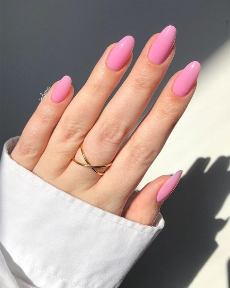 30 Cute Pink Nail Designs to Inspire You Nails For Pale Hands, Nails Plain Color, Rose Manicure, Pink Nails Aesthetic, Bare Nails, Cute Pink Nails, Image Nails, Baby Pink Nails, Baby Rosa