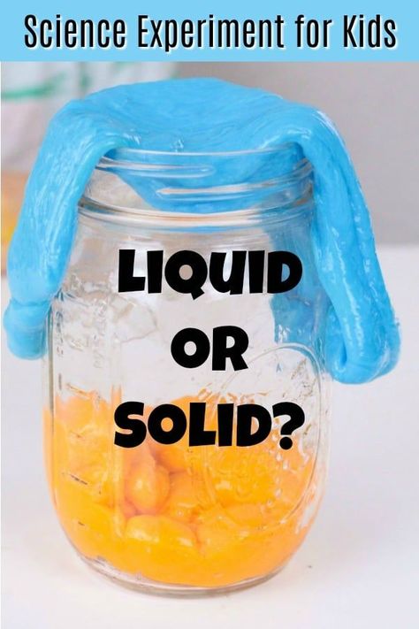 Looking for a hands on science activity for kids? Try this simple science experiment that explores different states of matter. Is it a solid or a liquid? What is a non-Newtonian liquid? Low mess kids activity for school or home. Solids And Liquids Kindergarten, Solid And Liquid Experiments For Kids, Activity For School, Science Activity For Kids, Non Newtonian Fluid, Newtonian Fluid, Science Labs, Sped Classroom, General Science