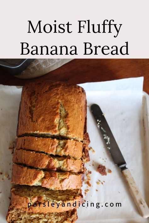 Fluffy Banana Bread Recipe, Fluffy Banana Bread, Easy Breads, Bread Banana, Banana Bread Loaf, The Best Banana Bread, Apple Coffee Cakes, Homemade Banana Bread, Loaf Cakes