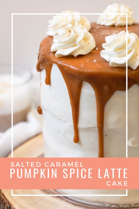 Pumpkin Caramel Cupcakes, Pumpkin Spice Latte Cake Recipe, Pumpkin Spice Birthday Cake, Pumpkin Latte Cake, October Birthday Cakes For Women, October Cake, Macros Meals, Pumpkin Spice Latte Cake, Latte Cake