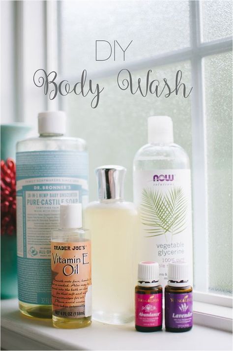 Body Wash And Lotion, Body Wash Recipe, Diy Body Wash, Homemade Body Wash, Dr Bronners, Essential Oil Combinations, Natural Body Wash, Oil Body Wash, Diy Essentials