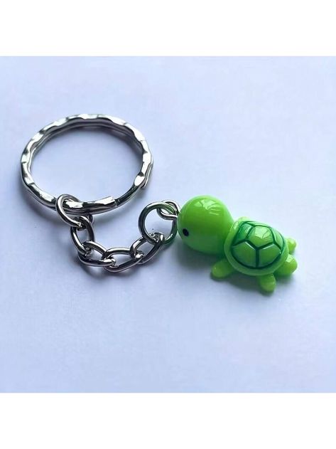 Birthday,Family & Friendship Collar  PVC   Embellished   Jewelry Making Mini Turtle, Turtle Keychain, Mini Turtles, Ring Pendant, Car Keys, Cartoon Animals, Key Rings, Key Ring, Tortoise