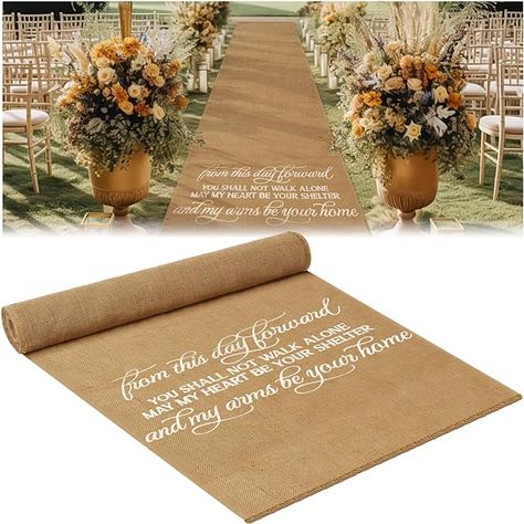 Runner For Wedding Aisle, Carpet Aisle Runner Wedding, Runner For Outdoor Wedding, Rustic Aisle Runner, Burlap Aisle Runner Wedding, Wedding Rugs, Wedding Ceremony Rustic, Burlap Aisle Runner, Wedding Decisions