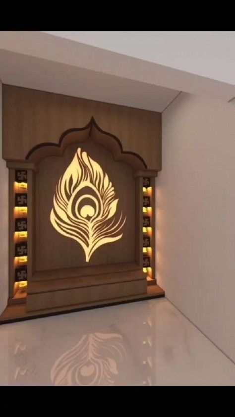 Pin on Idea Pins by you Traditional Mandir At Home, Traditional Temple Design For Home, Puja Room Wooden Door Design, Mandir Furniture Design, Mandir Cnc Design, Dev Ghar Design, Wooden Mandir Design For Home, Pooja Room Door Design Traditional, Traditional Pooja Room Design