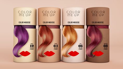 Design for Change Series 2 - Color Me Up on Packaging of the World - Creative Package Design Gallery Hair Packaging Design, Nice Packaging, Hair Color Brands, Luxury Packaging Design, Creative Hair Color, At Home Hair Color, Beer Packaging, Color Shampoo, Article Design