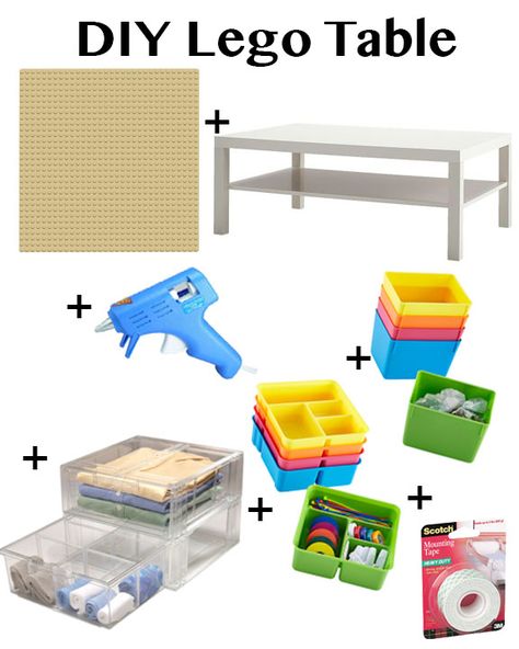 Cheap Ikea Hacks, Ikea Inspirations, Diy Lego Table, Table Lego, Lego Storage Ideas, Lego Table Diy, Lego Organization, Ikea Inspiration, Diy Lego