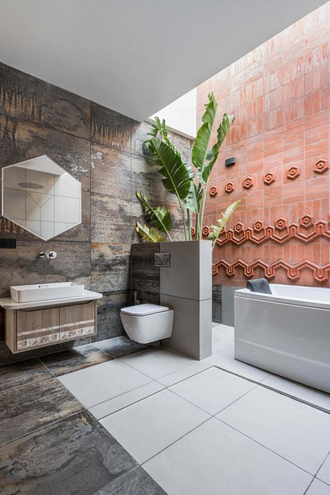 Bathroom Ideas Master Bath, House Plant Tattoo, Houses Aesthetic, Tattoo House, Plants Tattoo, Bathroom Ideas Master, Washroom Design, Home Tattoo, Toilet Design