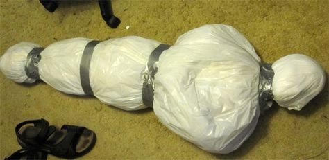 body bag idea!!! on the cheap!!! (could suspend from trees out front, can hold up to the rain) Dc Memes, Komik Internet Fenomenleri, What’s Going On, On The Floor, Super Funny, The Floor, Trending Memes, Funny Photos, Funny Cute