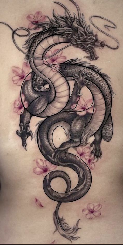 Side Dragon Tattoos Women, Dragon Tail Tattoo, Dragon Underboob Tattoo, Holiday Tattoos, Side Body Tattoos, Pelvic Tattoos, Dragon Thigh Tattoo, Tattoo Mujer, Beautiful Angel Tattoos