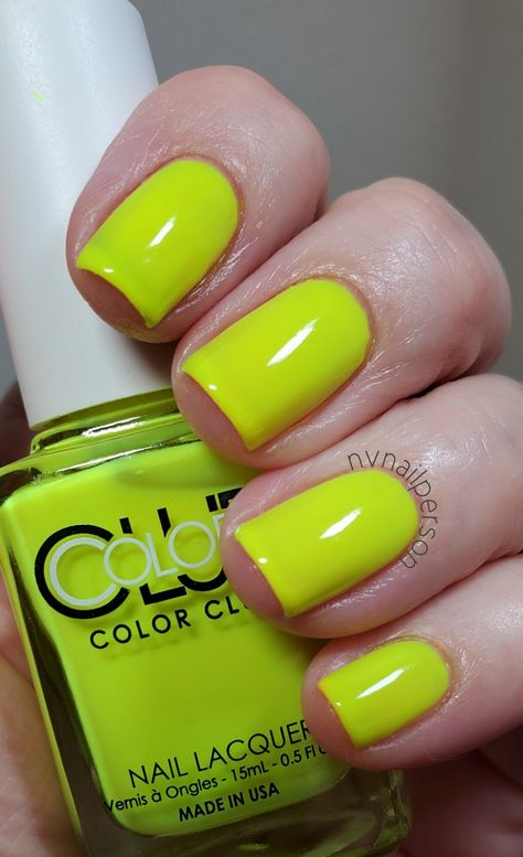 Color Club - Yellin Yellow - Lit Collection - 8.13.20 Color Club, Nail Lacquer, Nail Polish, Nails, Yellow, Color