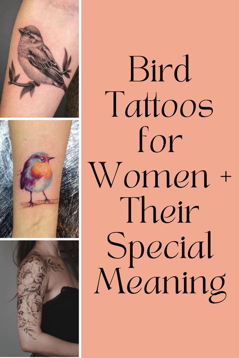 Bird Tattoos for Women + Their Special Meaning - Tattoo Glee Inner Arm Bird Tattoos For Women, Wrist Tattoos For Women Small Hummingbird, Birds Wrist Tattoos For Women, Bird Tattoo Symbolism, Bird Nature Tattoo, Dear God Make Me A Bird Tattoo, Feminine Bird Tattoos Beautiful, Beautiful Bird Tattoos For Women, July Bird Tattoo