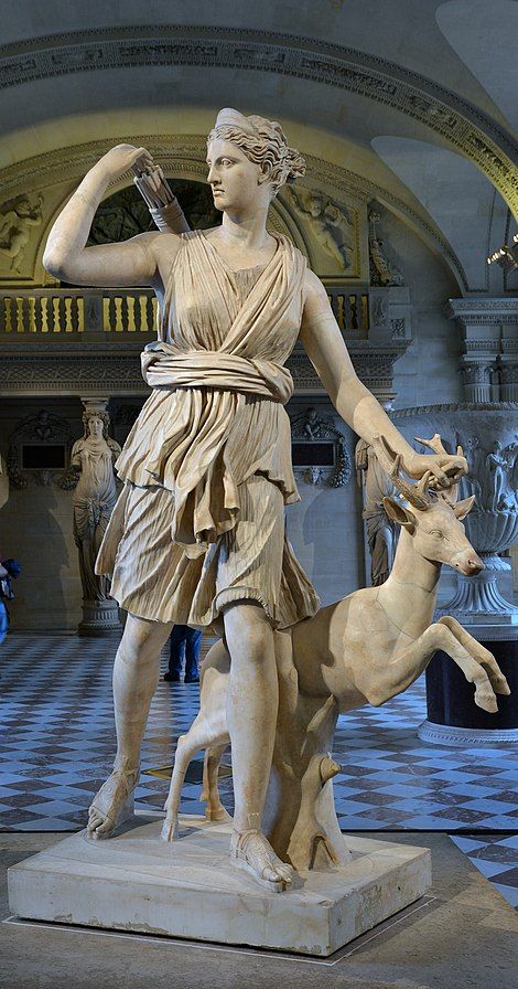 Artemis Aesthetic, Artemis Goddess, Apollo And Artemis, Greek Pantheon, Greek Statues, Greek Gods And Goddesses, Greek Mythology Art, Ancient Sculpture, Mythology Art