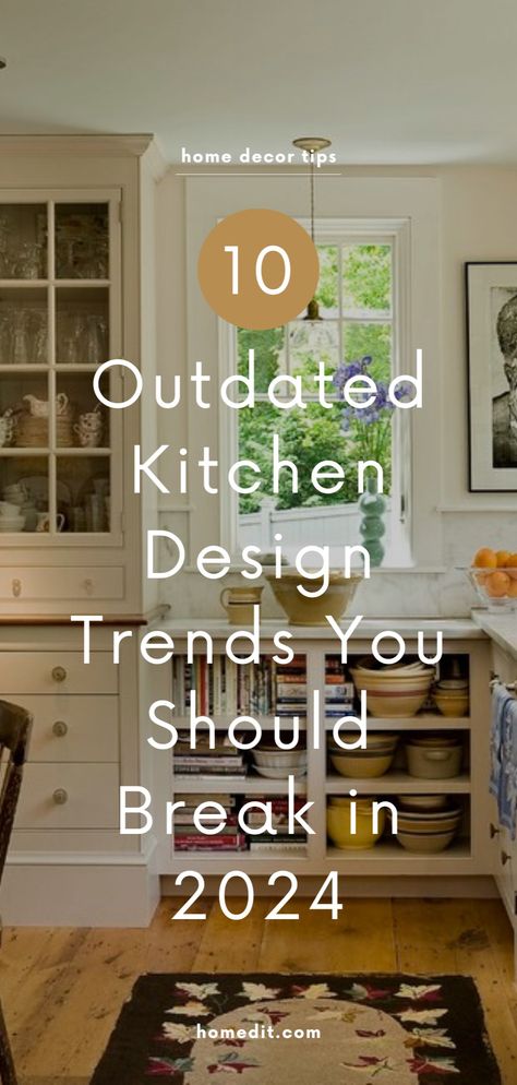 Planning a kitchen remodel or makeover, or just want to refresh your kitchen style? We’re sharing 10 outdated kitchen design rules and kitchen trends to avoid in 2024! Design your perfect modern kitchen design and contemporary kitchen with these kitchen décor ideas. Kitchen Trends To Avoid, Modern Bedroom Makeover, Trend Kitchen, Eclectic Kitchen Design, Kitchen Work Triangle, Outdated Kitchen, Diy Kitchen Projects, Kitchen Rules, Architecture Bathroom