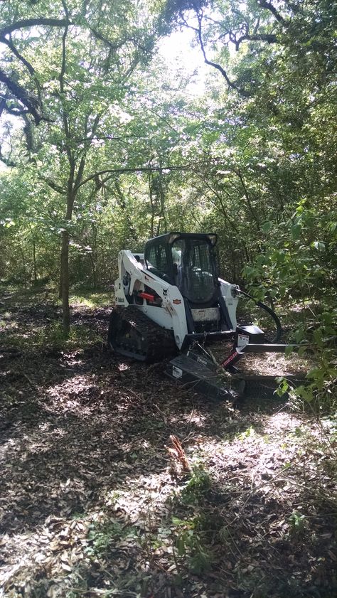 Hydro Ax with Bobcat T650. Forestry Mulching, Bobcat Equipment, Green Acres, Construction Equipment, Caterpillar, Landscaping, Cars, Building, Green