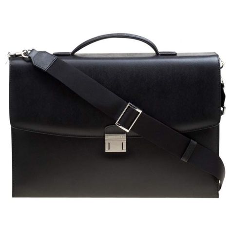 Montblanc Black Leather Bag Montblanc Bag, Black Briefcase, Black Leather Briefcase, Briefcase Women, Black Leather Bag, Bags For Men, Bad Wolf, Profile On Instagram, Black Leather Bags