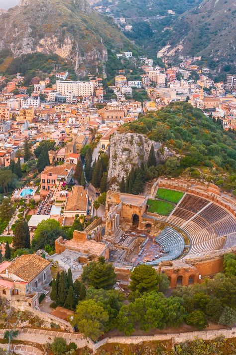 Taormina Sicily Italy, Visit Sicily, Sicily Travel, Taormina Sicily, Mount Etna, Best Of Italy, Seaside Town, Sicily Italy, Vacation Packages