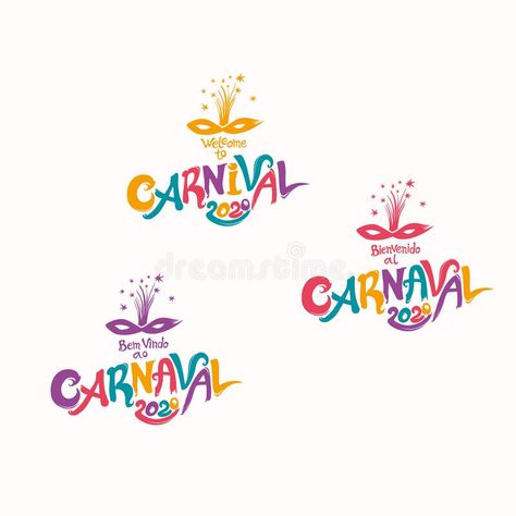 Carnival Logo Design, Logo Carnaval, Carnival Logo, Carnaval Ideas, Carnival Inspiration, Tres Leches, The Carnival, Color Gradient, Carnival Costumes