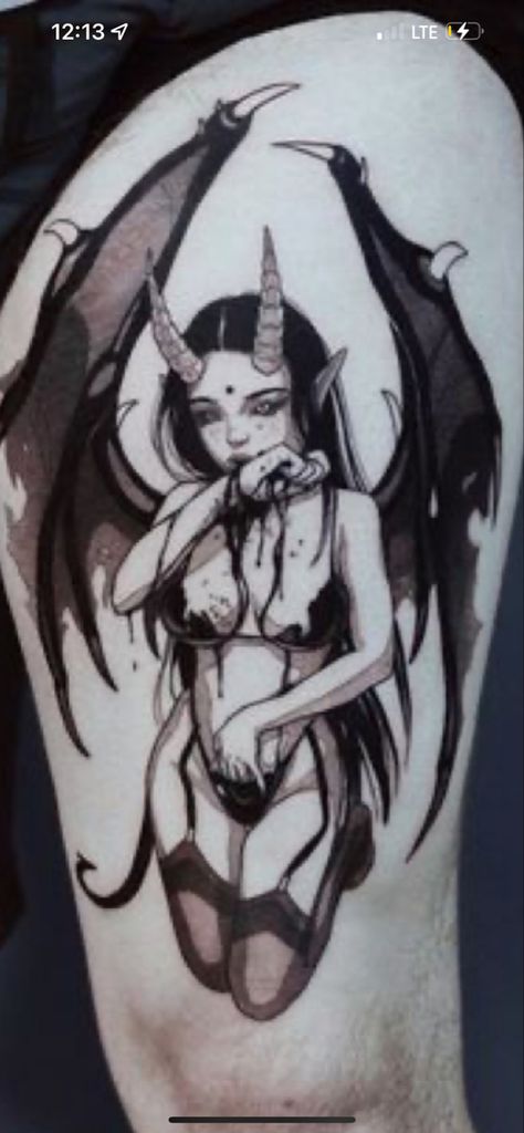 Satanic Tattoos, Hirsch Tattoo, Grunge Tattoo, Fantasy Tattoos, Creepy Tattoos, Forearm Tattoo Women, Geniale Tattoos, Sketch Tattoo Design, Tatuaje A Color