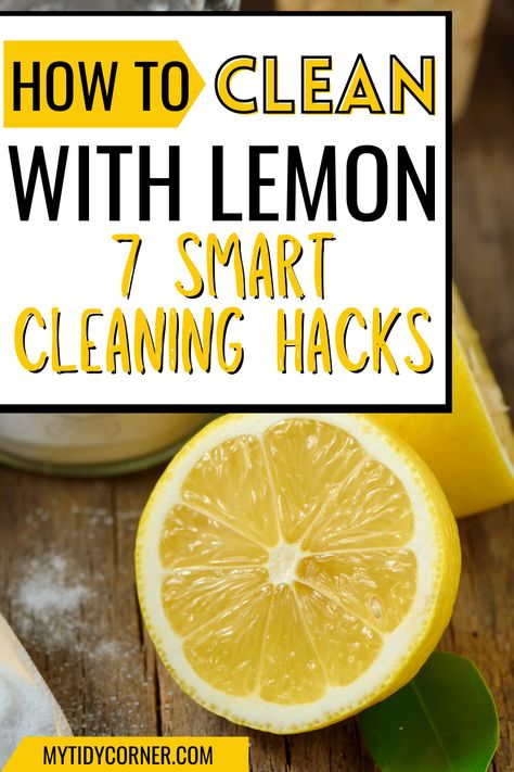 Cleaning Lemons, How To Clean Oven With Lemon, Lemon Cleaning Hacks, Homemade Lemon Cleaner White Vinegar, Lemon House Cleaner, Cleaning With Lemon Juice, Cleaning With Lemons, Lemon For Cleaning, Lemon Diy