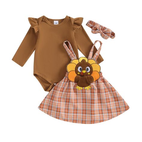 PRICES MAY VARY. 🍁Material: thanksgiving baby girl outfit, cotton blend, comfortable and breathable, not irritating to baby's skin, very suitable for fall winter baby wearing. My first thanksgiving baby girl outfit. 🍁Design: baby girl thanksgiving outfit,baby thanksgiving outfit girl ,first thanksgiving baby girl outfit, baby thanksgiving outfit baby girl Thanksgiving Turkey outfit, cute baby Thanksgiving outfit, my first Thanksgiving outfits for girl, baby boy girl Thanksgiving Skirt Set. 🍁S Girls Thanksgiving Outfit, Thanksgiving Baby Outfits, Girls In Suspenders, Plaid Skirt Set, Baby Dress Set, Thanksgiving Clothes