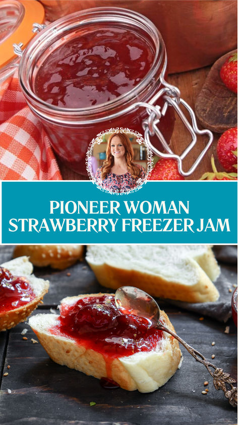 Pioneer Woman Strawberry Freezer Jam Pioneer Woman Strawberry Jam, Certo Strawberry Freezer Jam, Sure Gel Strawberry Freezer Jam, Strawberry Jam Using Frozen Strawberries, Surejell Strawberry Freezer Jam Recipe, Freezer Jam Strawberry No Pectin, Strawberry Perseveres, Strawberry Freezer Jam Recipe Sure Jell, Canned Strawberry Recipes