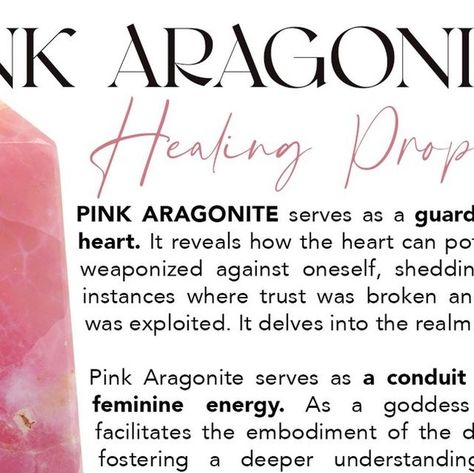 Beth Ann Kennedy on Instagram: "🌸 Pink Aragonite 🌸⁠
⁠
Find your own piece of Pink Aragonite on our online shop!⁠
www.pinkhearthealing.com ⁠
-->Link in bio ⁠
⁠
#pinkaragonite #aragonite #divinefeminine #heartchakra #gemini #libra #aquarius #crystals #healingcrystals #crystalshop" Aragonite Crystals Meaning, Aquarius Crystals, Aragonite Crystals, Necklace Meaning, Pink Aragonite, Crystals Meaning, Aragonite Crystal, Libra Aquarius, Crystal Meanings