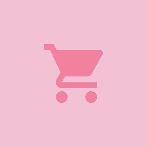 Shopee Icon Pink, Pink Shopping Cart Icon, Pink Shopping Icon, Pink Shopping Cart, Iphone Decor, Pink Shopping, Shopping Cart Icon, Restaurant Icon, Ipad Ideas