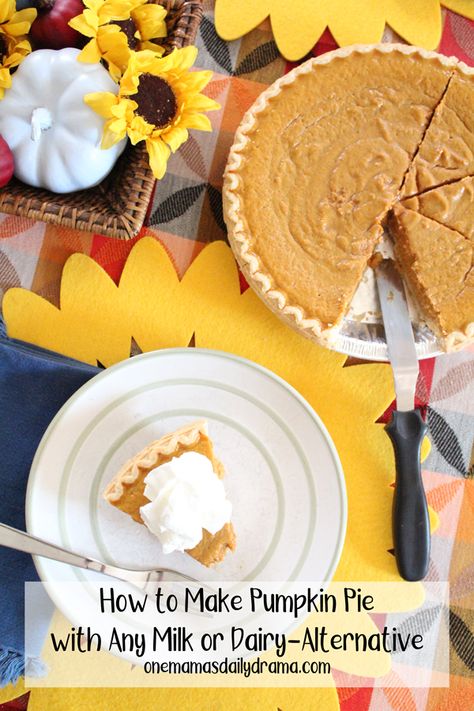 Pumpkin pie is a Thanksgiving and Christmas staple. Most recipes call for either evaporated milk or sweetened condensed milk. If you want to make your pie without those, this recipe is perfect. This homemade pumpkin pie recipe calls for any milk or milk-alternative and other ingredients that you probably already have in the pantry. Pumpkin Pie Recipe Without Evaporated Milk, Homemade Pumpkin Pie Recipe, Canned Milk, Best Pumpkin Pie Recipe, Pumpkin Pie Recipe Easy, Best Pumpkin Pie, Easy Pumpkin Pie, Homemade Pumpkin Pie, Pumpkin Pie Recipe