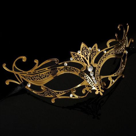 Black And Gold Masquerade Mask, Sweet 16 Masquerade Party, Mask Masquerade Ball, Masquerade Ball Masks, Gold Masquerade Mask, Mystery Hostess, Black Masquerade Mask, Masquerade Outfit, Masquerade Ball Mask