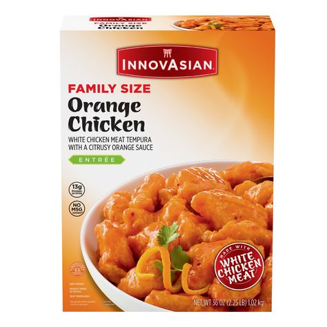 InnovAsian Orange Chicken Meal, 36 oz (Frozen Meal) - Walmart.com Tempura Chicken, Vegetable Fried Rice, Chicken Entrees, Orange Sauce, Frozen Chicken, Orange Chicken, Asian Flavors, White Meat, Frozen Meals