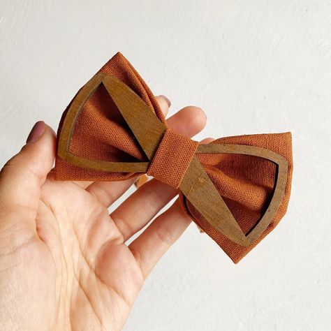 Burnt Orange Bow Tie Wedding Wooden Bowties for Men Terracotta Groom Bow Tie - Etsy Terracotta Groom, Orange Bow Tie Wedding, Burnt Orange Bow Tie, Orange Bow Tie, Wooden Bowtie, Groom Bow Tie, Bowtie Wedding, Groom Bowtie, Wooden Bow Tie