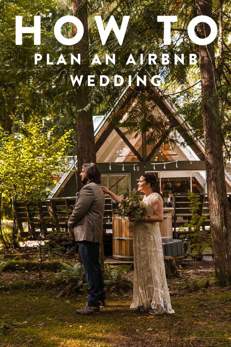 Simple Wedding Locations, Diy Airbnb Wedding, How To Have A Small Intimate Wedding, Wedding Small Intimate, How To Plan An Intimate Wedding, Small Cabin Wedding Ideas, Tiny Intimate Wedding, Creative Small Wedding Ideas, Intimate Wedding Locations