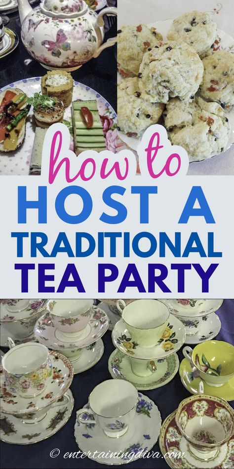 Traditional Tea Party, Host A Tea Party, Scones And Clotted Cream, Serving Buffet, Tea Party Ideas, Books And Tea, Scone Recipes, Tea Love, Making Iced Tea