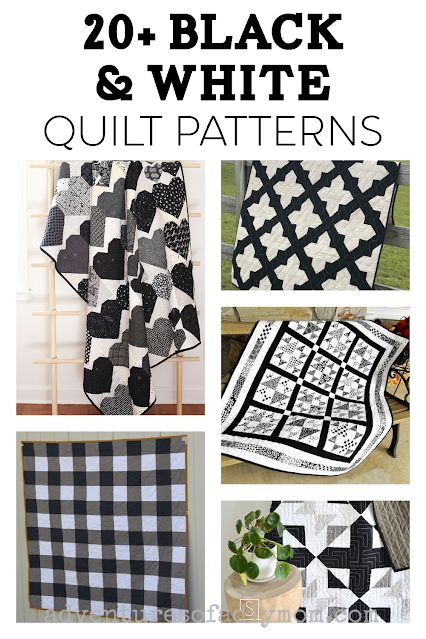 Quilting Black And White, 3 Colour Quilt Patterns Free, Quilt Patterns Black And White, Grey And White Quilt Patterns, Two Colour Quilts Free Pattern, Quilt Patterns 2 Colors, Monochrome Quilts Inspiration, Gray Quilts Pattern, Black White Quilt Pattern