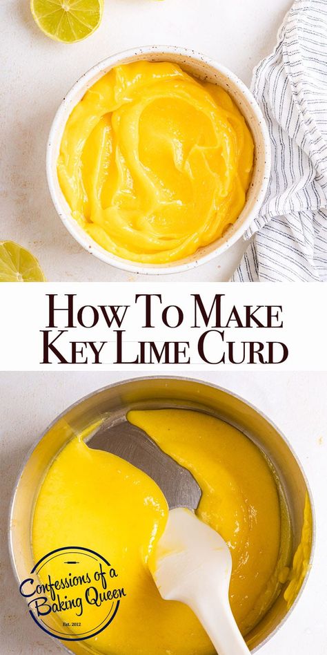 This delicious Key Lime Curd recipe combines a lime tartness with a rich, creamy filling. It is easy to make and a great addition to sponge cakes or tarts. Get the step-by-step recipe here. Lime Cake Filling, Key Lime Curd Recipe, Key Lime Cake Recipe From Scratch, Diner Desserts, Lime Curd Recipe, Key Lime Curd, Key Lime Cake Recipe, Curd Recipes, Pudding Recipes Homemade