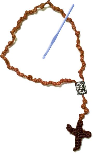 How to Crochet Rosary Beads - Instructions for crocheting a rosary you can carry in your pocket. It will never tangle or break! Crochet Rosary Beads Free Pattern, Crochet Rosary, Crochet Directions, Knotted Rosary, Beads Rosary, Catholic Crafts, Daily Reflections, Crochet Jewelry Patterns, Faith Formation