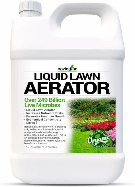 Does Liquid Lawn Aerator Actually Work? - Bob Vila Lawn Grass Types, Soil Conditioner, Aerate Lawn, Types Of Grass, Humic Acid, Water Enhancer, Clay Soil, Liquid Fertilizer, Soil Health