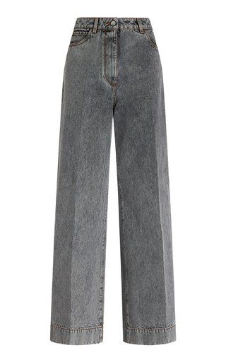 Etro Fashion Collections For Women | Moda Operandi Zara Looks, Cute Pants, Grey Denim, Jean Grey, Fashion Show Collection, Denim Outfit, Womens Fall, Moda Operandi, Wide Leg Jeans