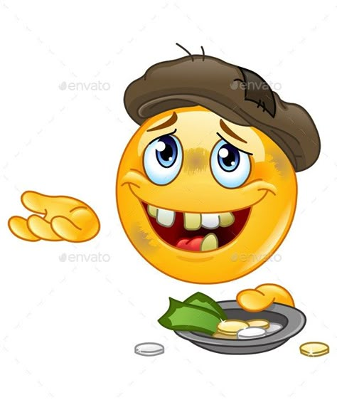 Homeless Emoticon #AD #Homeless, #sponsored, #Emoticon Poor Emoji Begging For Money, Beggar Emoji, Begging Emoji, Funny Emoji Pictures, Money Emoji, Reaction Photo, Emoji Man, Money Meme, Silly Meme