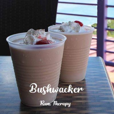 Bushwacker | Rum Therapy Bushwacker Drink, Bushwacker Recipe, Rum Recipes, Bushwacker, Rum Drinks, Boozy Drinks, Mixed Drinks Recipes, Cocktail Drinks Recipes, Coconut Rum