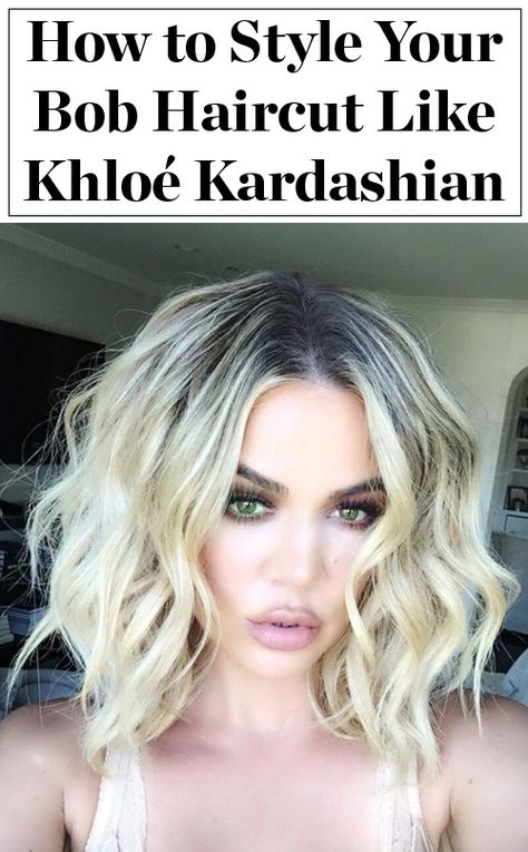 Need short hairstyle ideas? Click through to see all the ways Khloe Kardashian styles her bob/lob haircut! Bob Lob Haircut, Short Hair Inspo, Khloe Kardashian Hair, Blond Color, Short Hairstyle Ideas, Kardashian Hair, Kloe Kardashian, Cool Short Hairstyles, Lob Haircut