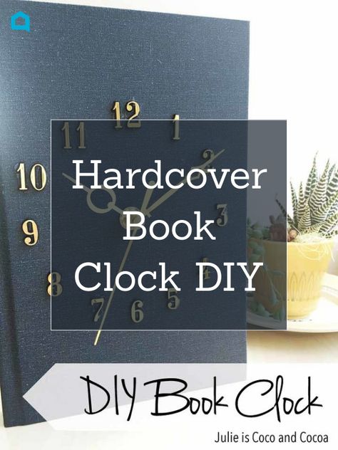 Make Your Own Book, Large Clocks, Diy Candle Sticks, Mason Jar Storage, Faux Brick Panels, Book Clock, Book Art Projects, Clock Diy, Farmhouse Style Wreath