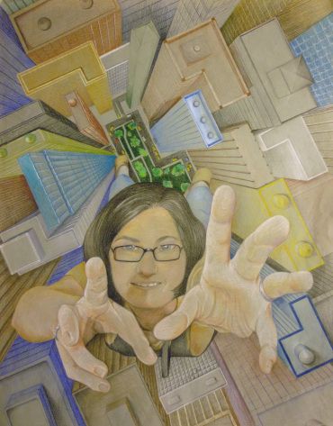 Foreshortening | Eller's Artists Perspective Foreshortening, Buildings Perspective, High Perspective, High School Art Lessons, High School Art Projects, 6th Grade Art, Ap Studio Art, Perspective Art, High School Art