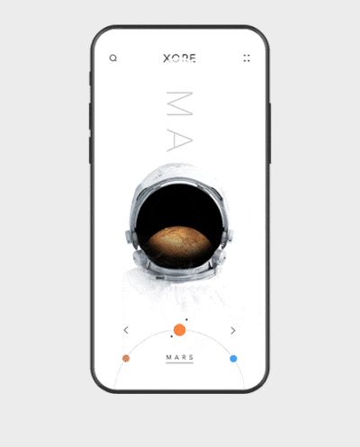 An image of the app concept xore, top mobile interaction design of February 2018 Ui Design Animation, Framer Portfolio, Car Infotainment, Micro Interaction, App Animation, Mobile Website Design, Motion App, Ux App Design, Uiux Design