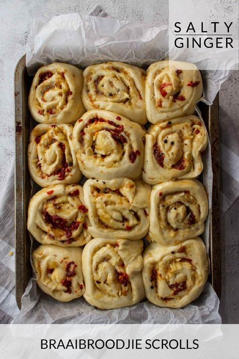 Savoury Bakery Items, Savoury Bread Rolls, Savoury Rolls Recipe, Savory Brioche Rolls, Savoury Cinnamon Rolls, Cheese And Onion Rolls, Savoury Quick Breads, Savoury Scrolls Recipes, Breakfast Rolls Savory