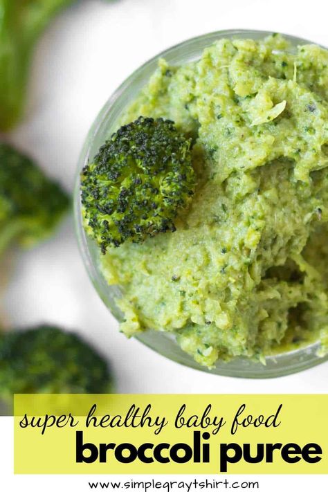 Introduce broccoli early to your baby in the form of this broccoli puree baby food. You can make it at home with this easy twist. Roasted broccoli with some sea salt takes this baby food to a whole new level. Super healthy and super flavor makes this a baby food winner! #babyfood #broccoli #puree #vitamix #roastedvegetables Baby Broccoli Recipe, Broccoli Puree, Easy Homemade Baby Food, Healthy Baby Food, Baby Puree Recipes, Baby Puree, Soft Foods, Homemade Baby Foods, Vegetable Puree