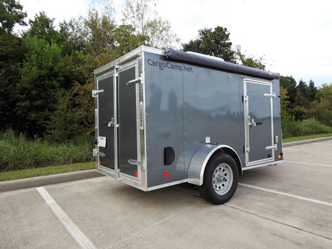 10 Of Our Favorite Small Travel Trailers For Your Next Off Grid Trip Away Hunting Trailer, Cargo Camper, Enclosed Trailer Camper, Cargo Trailer Camper Conversion, Cargo Trailer Conversion, Cargo Trailer Camper, Camp Trailer, Small Travel Trailers, Expedition Trailer