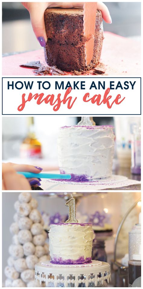 Make an easy smash cake for your little one's 1st birthday party with this simple guide! Easy Smash Cake, Homemade Smash Cake, Diy Smash Cake, Smash Cake Recipes, Baby Boy Birthday Cake, Smash Cakes, Smash Cake Girl, Smash Cake Boy, Baby Boy Birthday