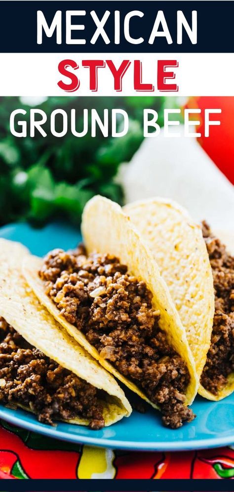 Taco Meat Seasoning, Beef Burrito Recipe, Taco Recipes Ground Beef, Mexican Ground Beef, Ground Beef Quesadillas, Ground Beef Taco Seasoning, Beef Tacos Recipes, Ground Beef Recipe, Minced Meat Recipe